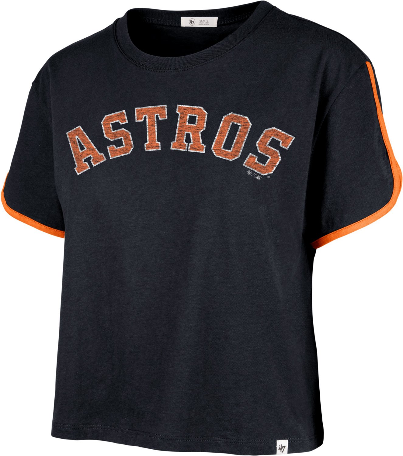 KIDS : Houston Astros Acid Wash Crop Hem Tee ((#146) 