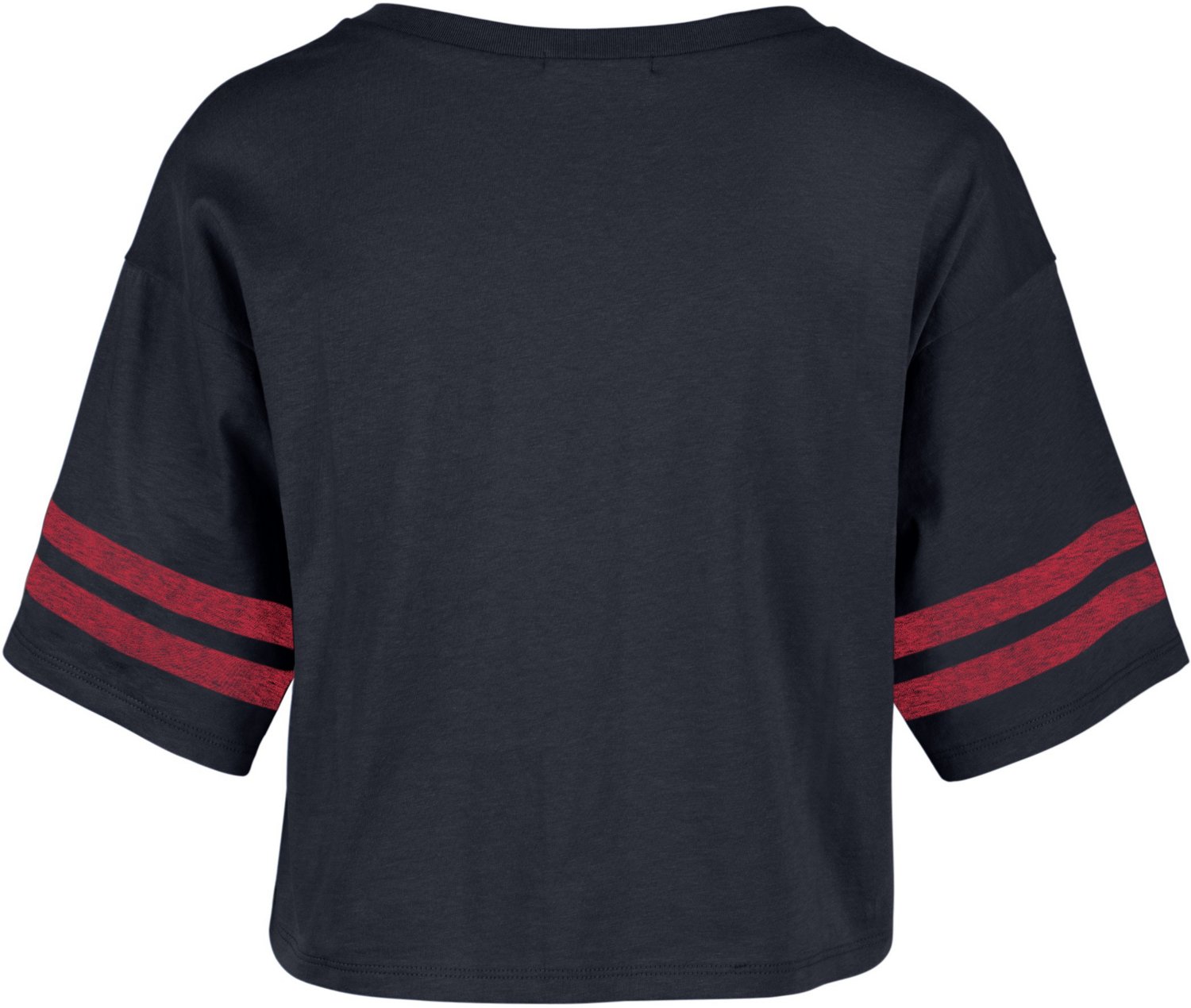 47 Atlanta Braves Women's Fanfare Sporty Crop Graphic T-shirt