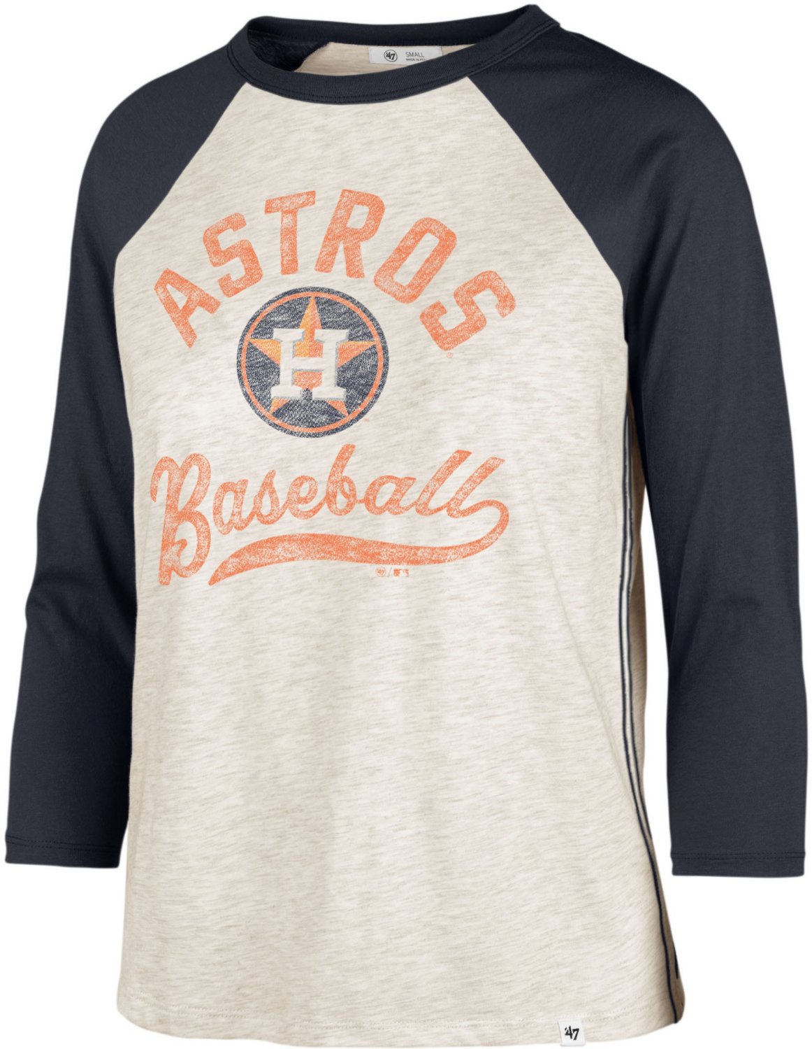 47 Women's Houston Astros Retro Daze Ava Raglan T-shirt