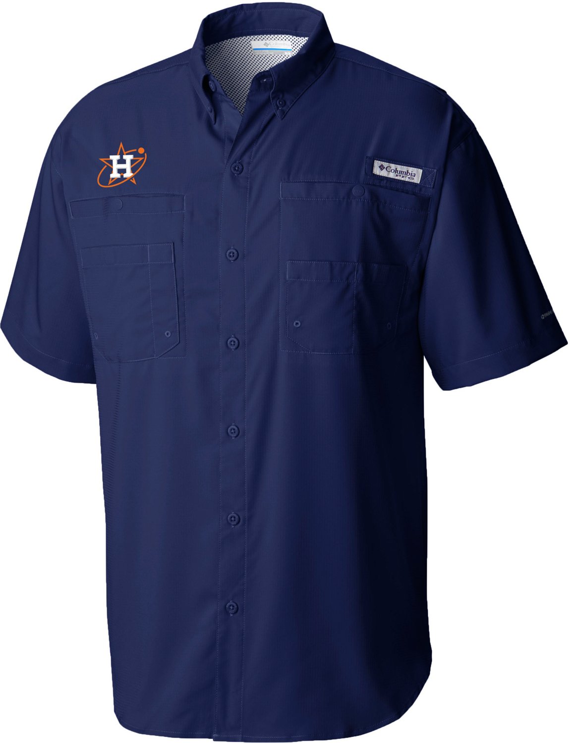 Columbia Sportswear Men's Houston Astros Tamiami Button Down Shirt