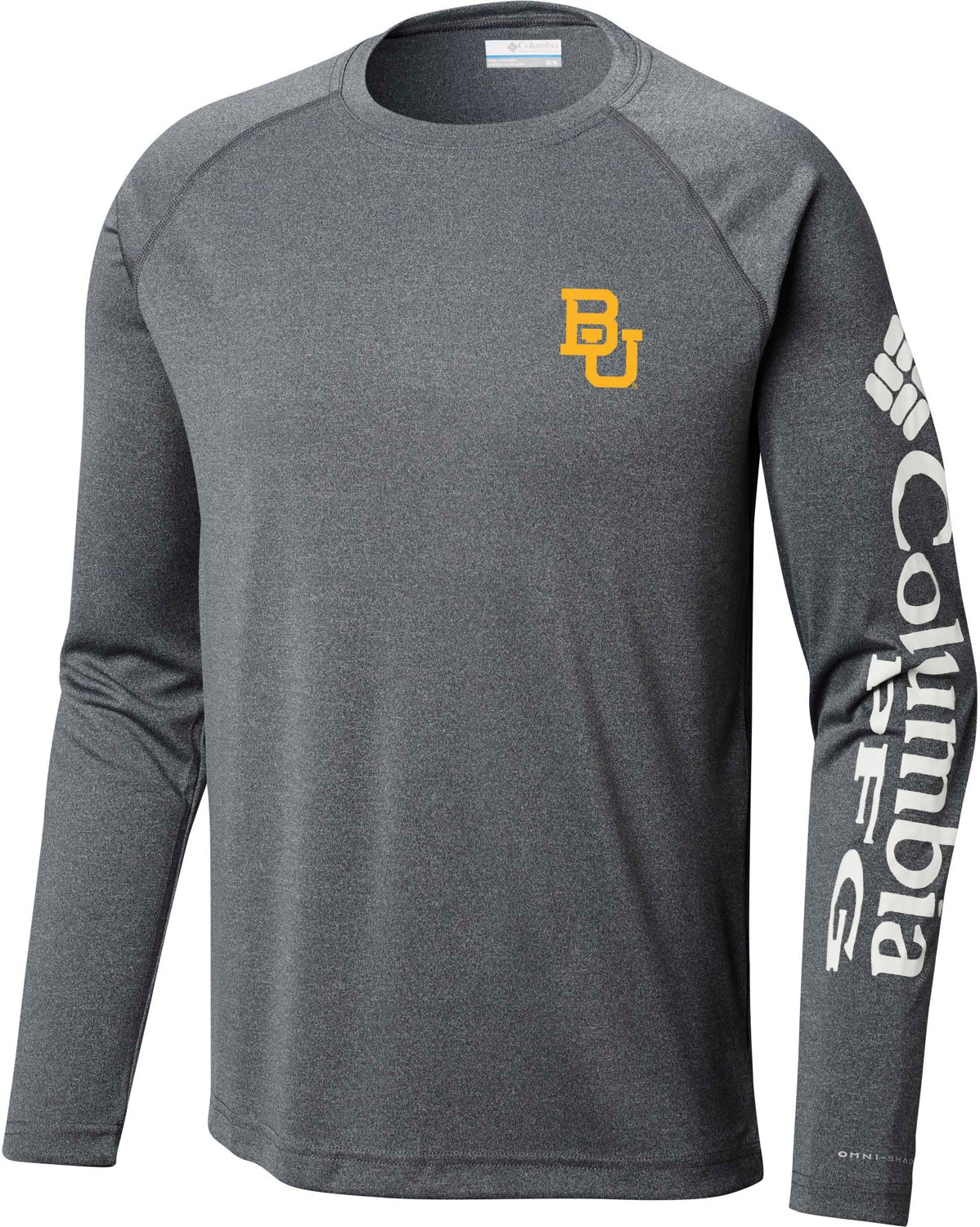Columbia Sportswear Men's Baylor University Terminal Tackle Long Sleeve T-shirt
