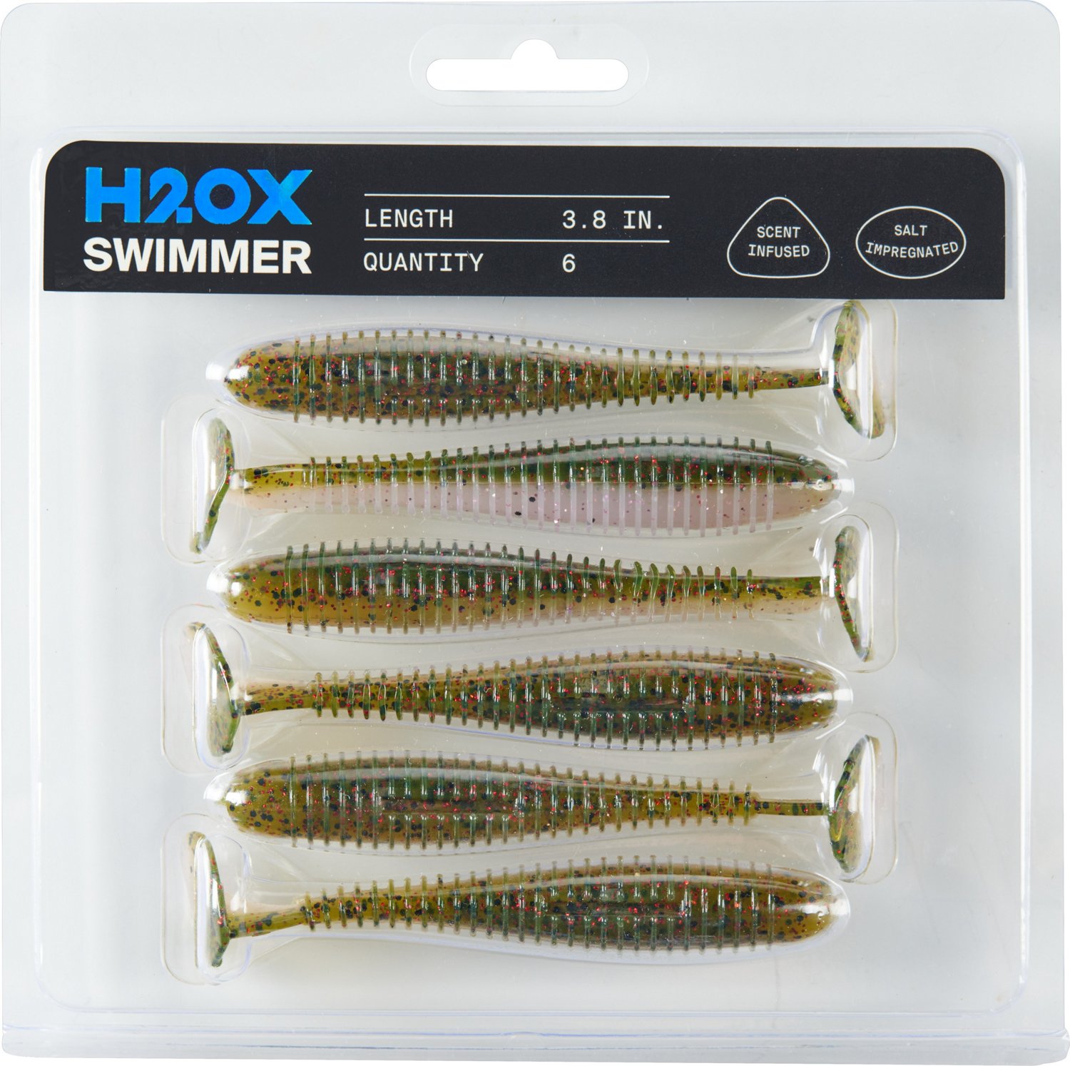 H2OX 3.8 inch X Swimmer Bait 6 Pack                                                                                              - view number 2