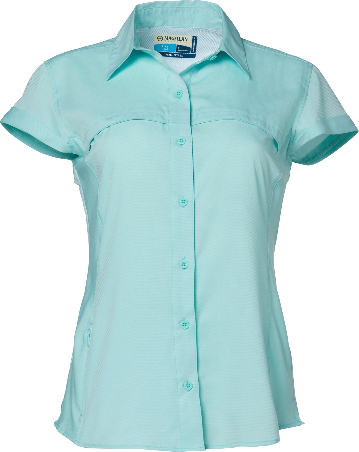 Magellan Outdoors Women's Overcast Heather Short Sleeve Top                                                                      - view number 1 selected