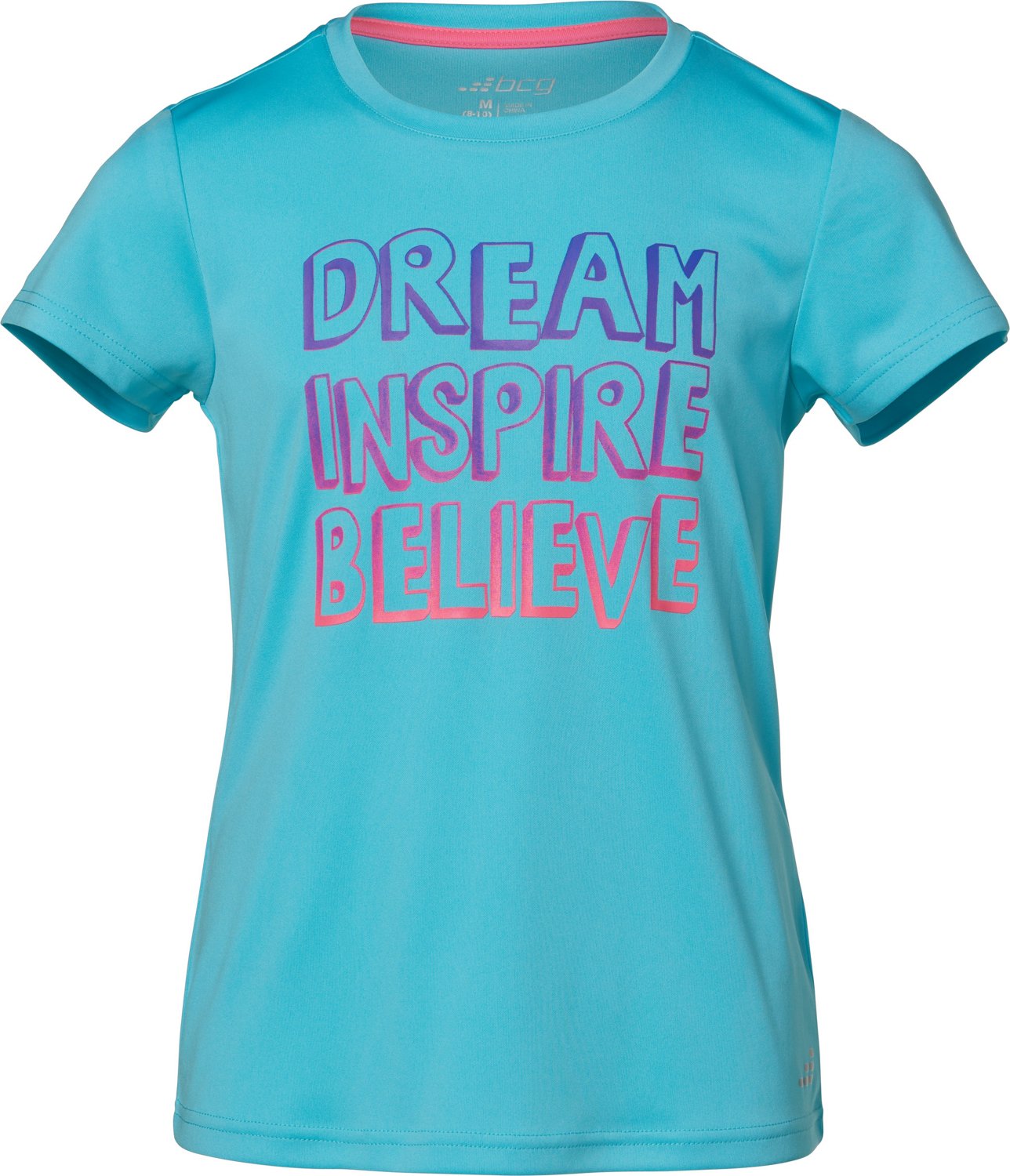 BCG Girls' Turbo Dream Believe Graphic T-shirt