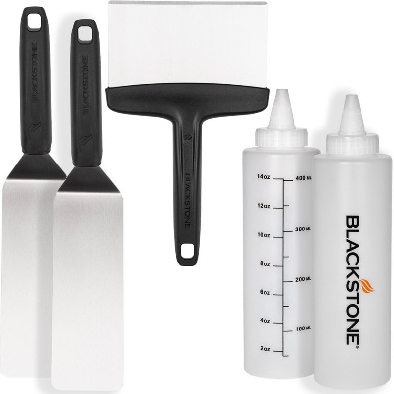 Blackstone 5pc Toolkit: Essential Outdoor Griddle Cookware, Heat-Resistant Handles, Dishwasher-Safe