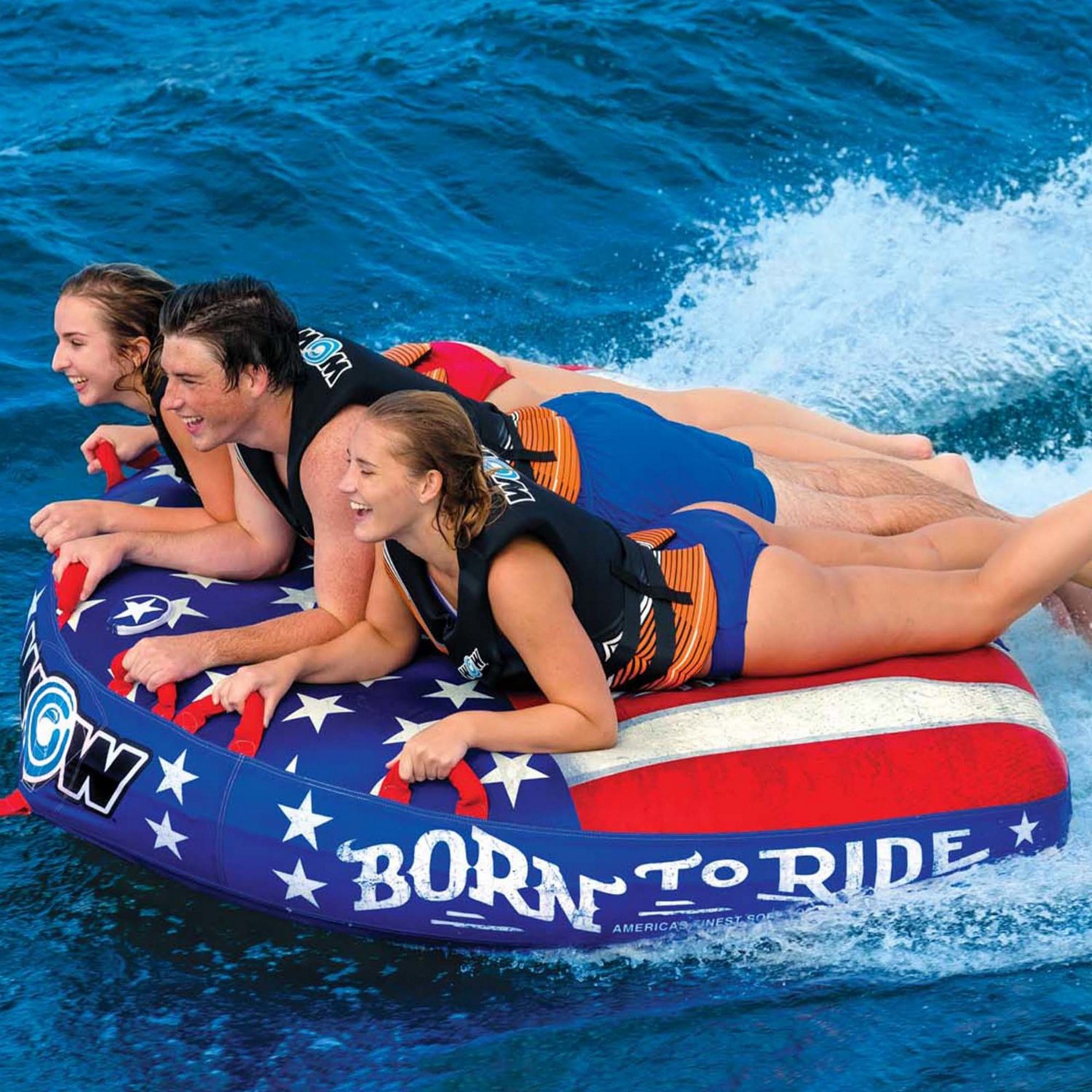 WOW Watersports Born to Ride 3 Person Soft Top Deck Tube Towable - view number 5