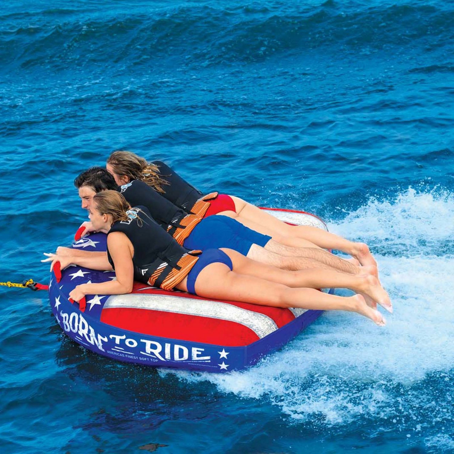 WOW Watersports Born to Ride 3 Person Soft Top Deck Tube Towable - view number 6