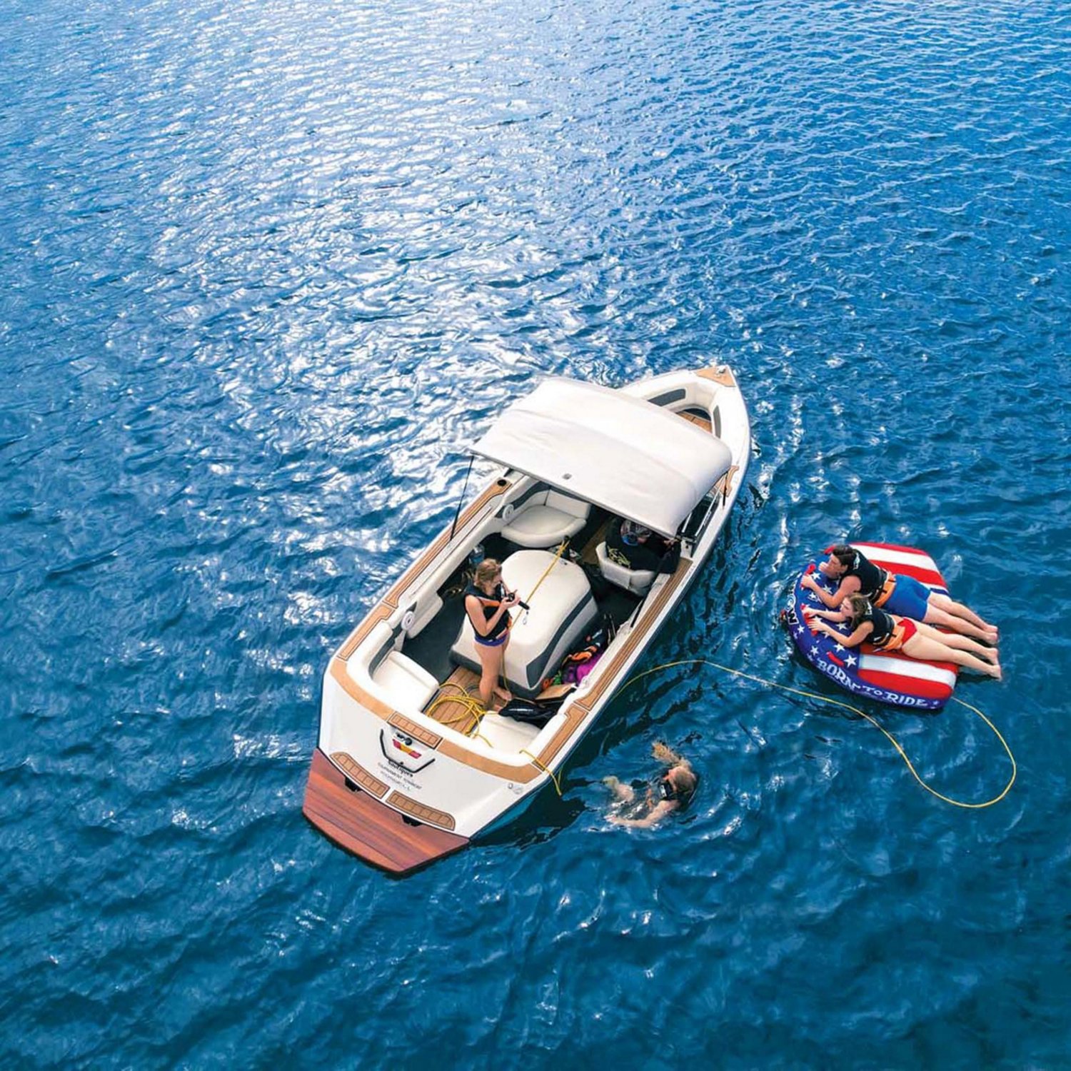 WOW Watersports Born to Ride 3 Person Soft Top Deck Tube Towable - view number 8