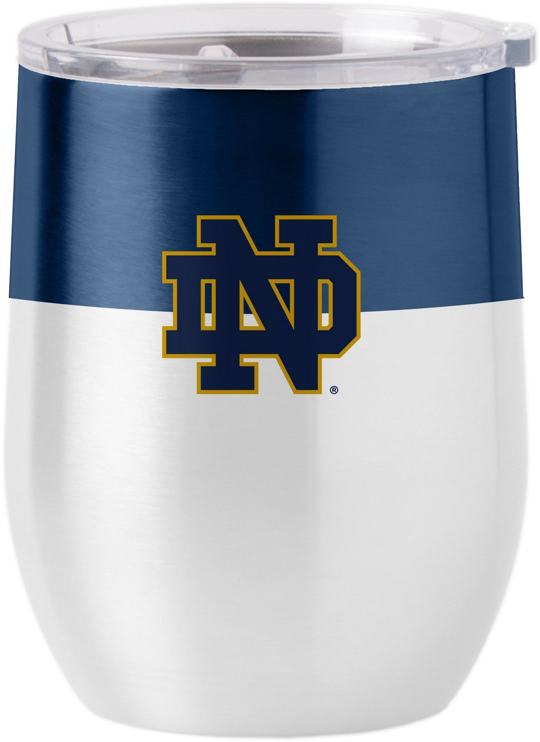 Logo Brands University of Notre Dame 16 oz Colorblock Stainless Curved ...