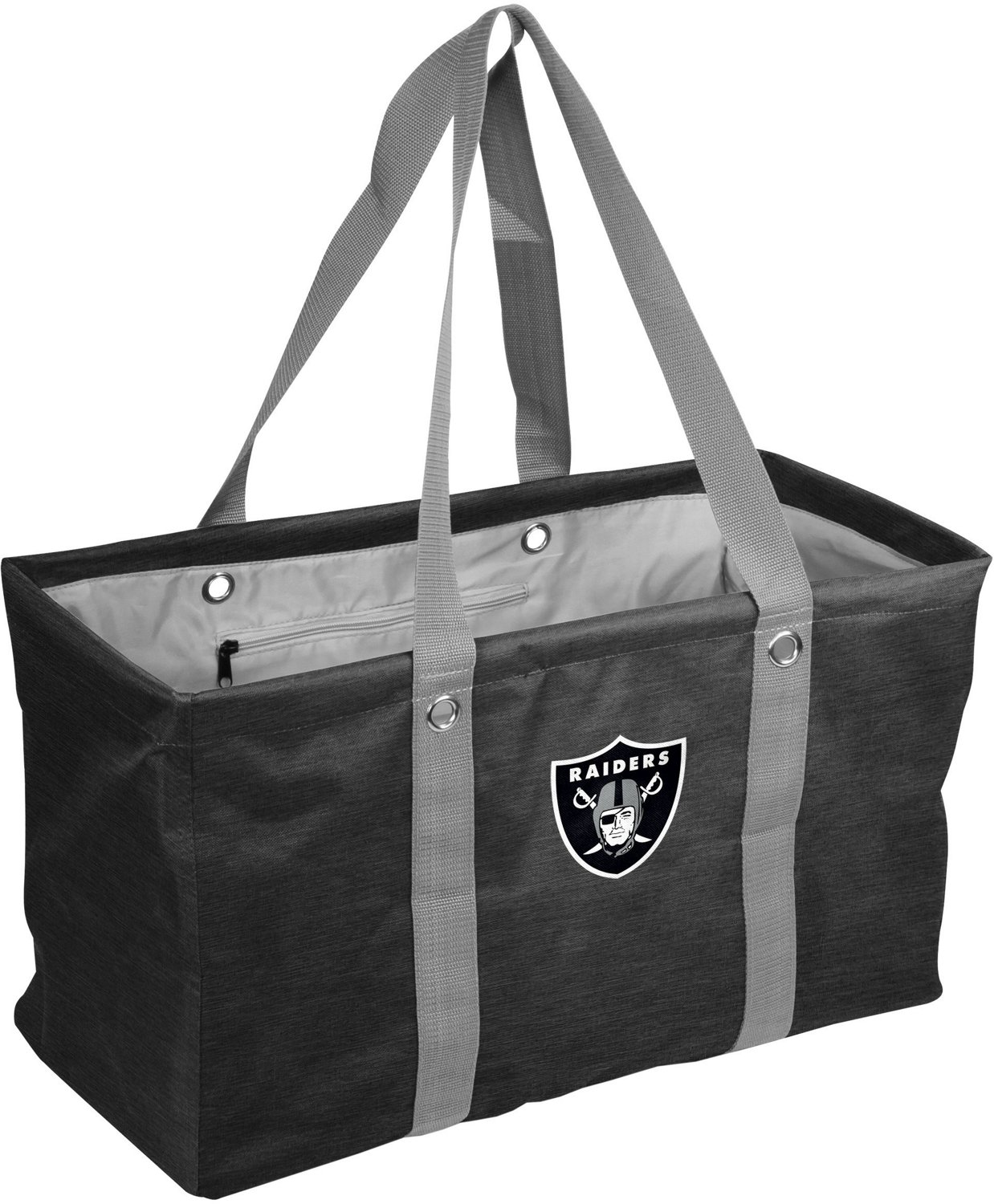 Logo Brands Las Vegas Raiders Crosshatch Picnic Caddy