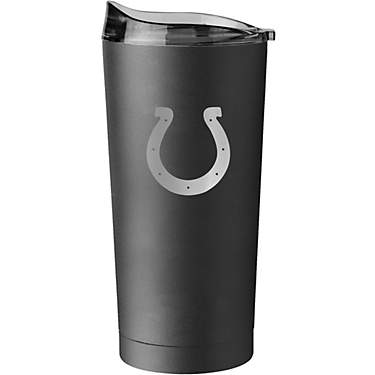 Logo Brands Indianapolis Colts Etch Black Powder Coat 20 oz Tumbler                                                             