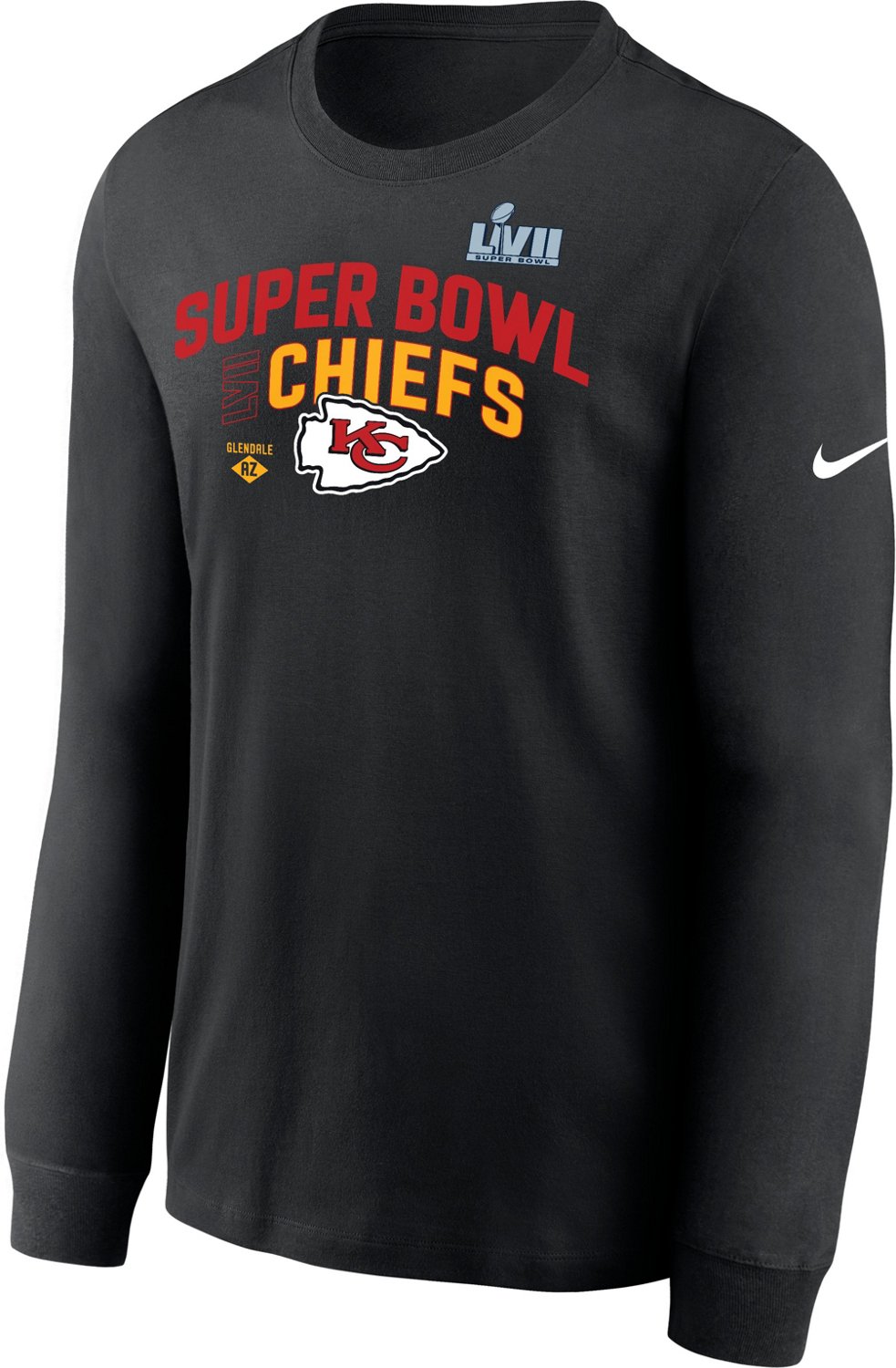 Nike Men's Kansas City Chiefs 22 Super Bowl LVII Bound Team Logo Lock ...