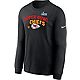 Nike Men's Kansas City Chiefs 22 Super Bowl LVII Bound Team Logo Lock Up Long Sleeve T-Shirt                                     - view number 1 image