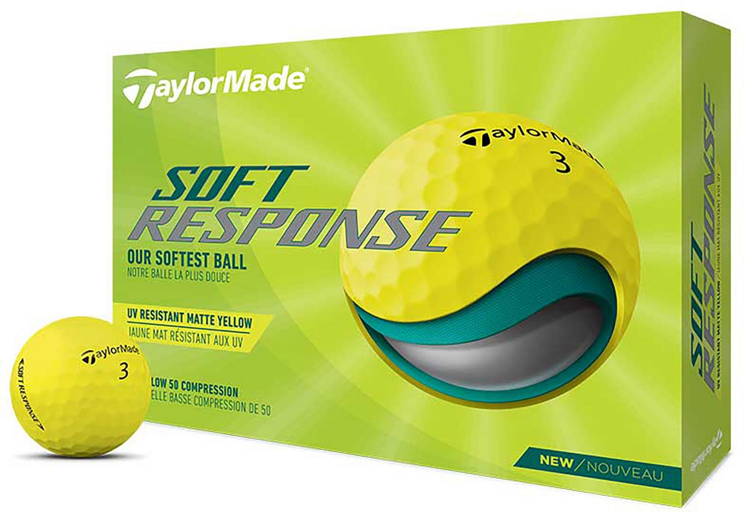 TaylorMade 2022 Soft Response Matte Golf Ball 12-Pack                                                                            - view number 1