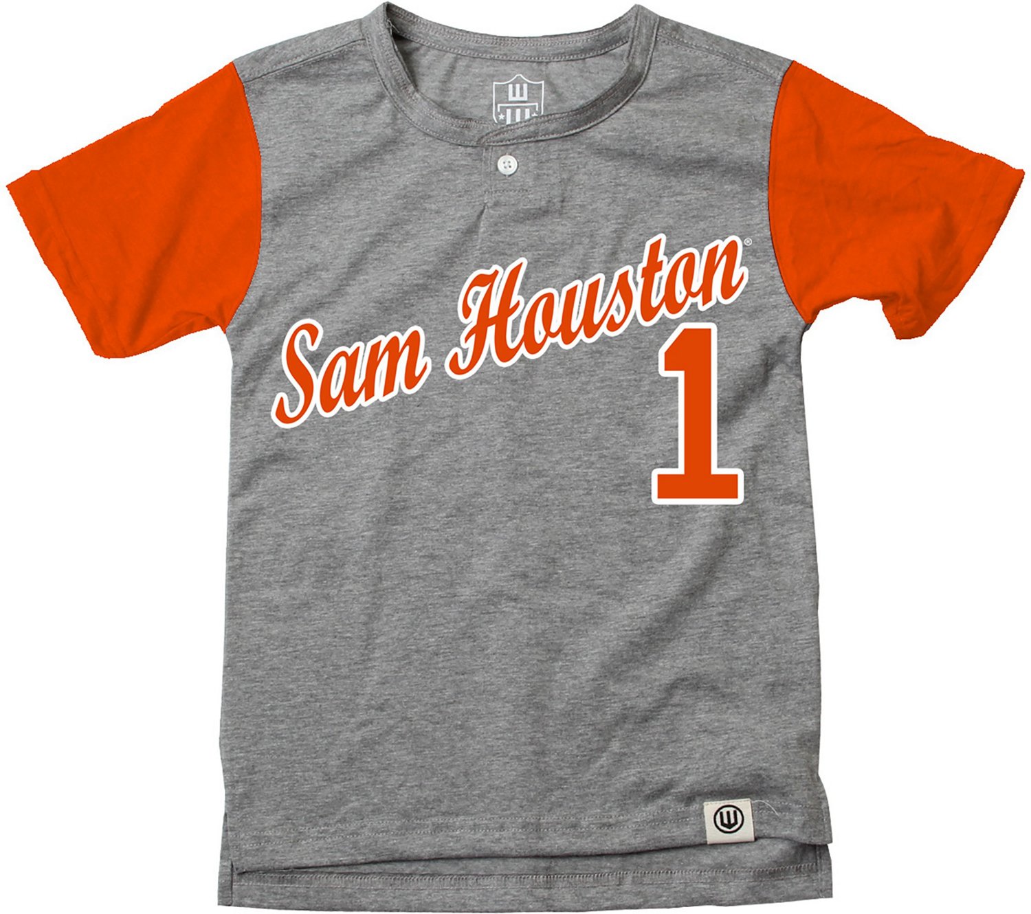 Wes and Willy Boys' Sam Houston State University Baseball Henley Short Sleeve T-shirt