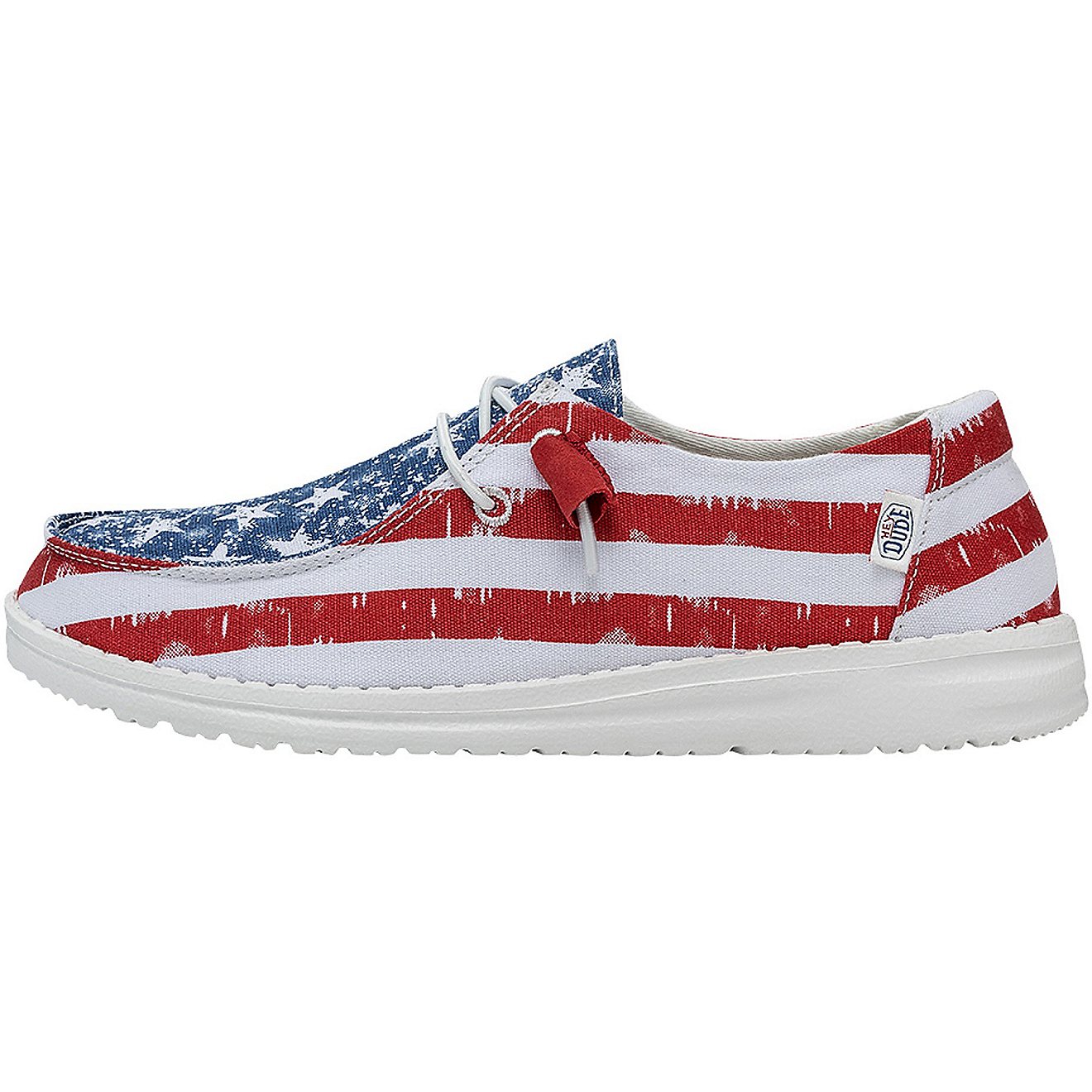 Hey Dude Women's Wendy Patriotic Star Spangled Mocs                                                                              - view number 2
