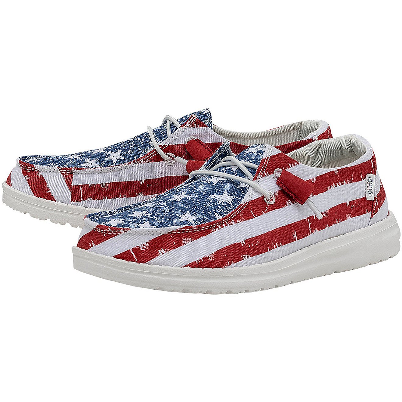 Hey Dude Women's Wendy Patriotic Star Spangled Mocs                                                                              - view number 3
