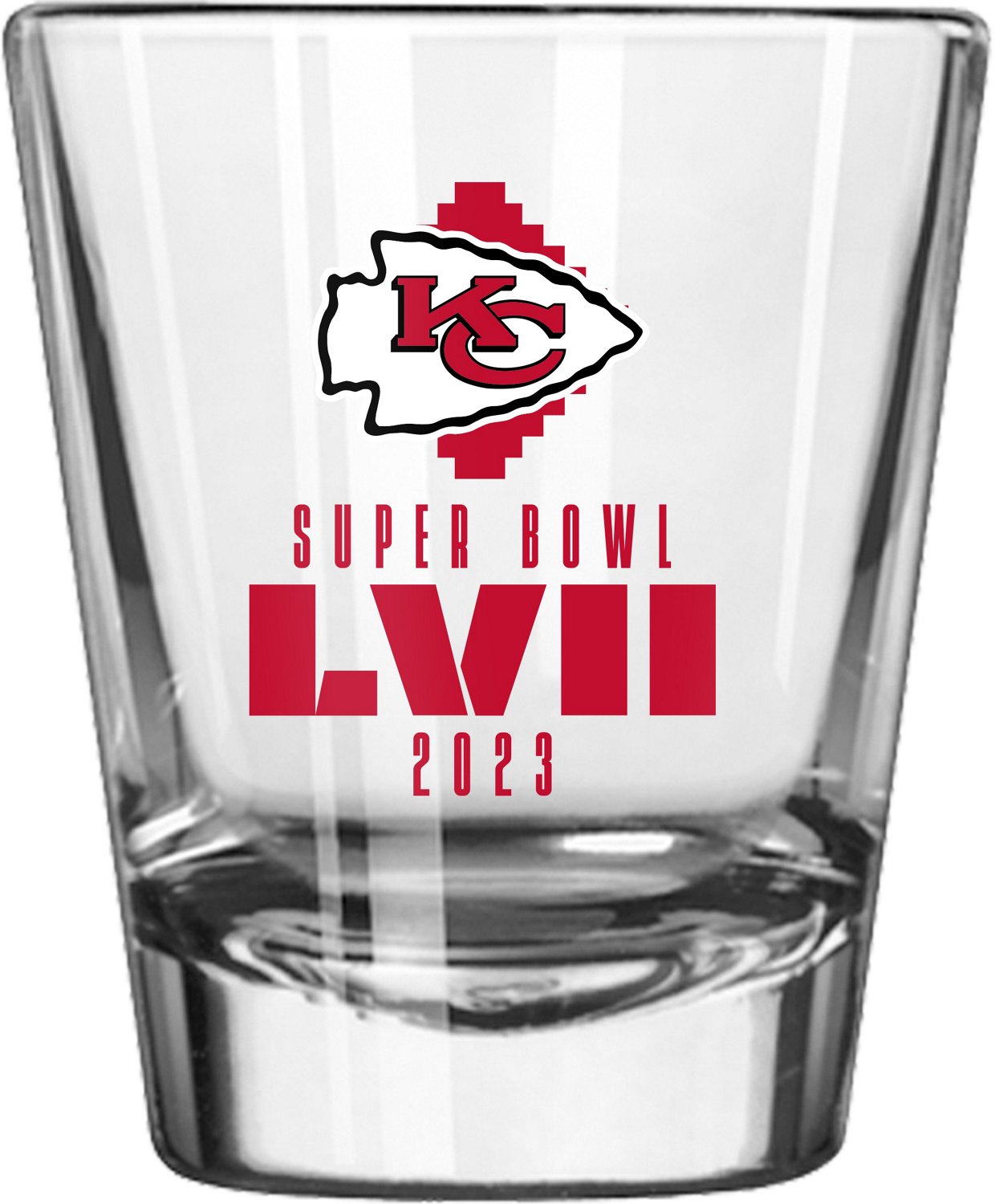 Logo Brands Kansas City Chiefs 2022 SBLVII Bound 2 oz Shot Glass Academy
