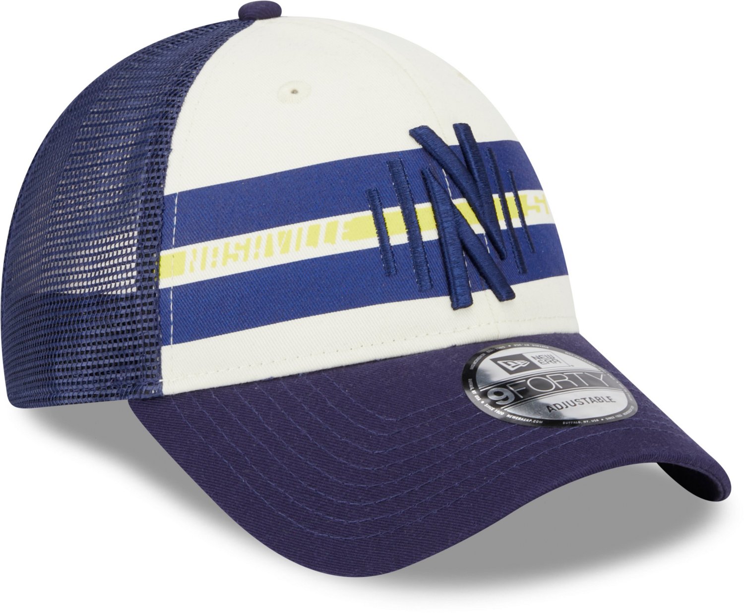 New Era Men's Nashville SC Team Stripes 9FORTY Cap - view number 3