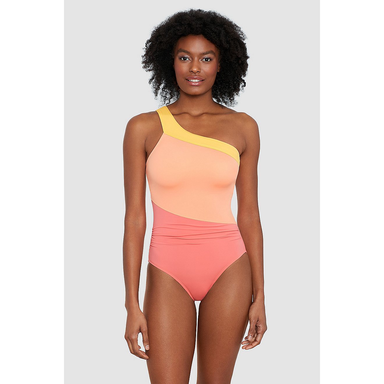 Freely Women's Block Party One Shoulder One-Piece Swimsuit                                                                       - view number 1
