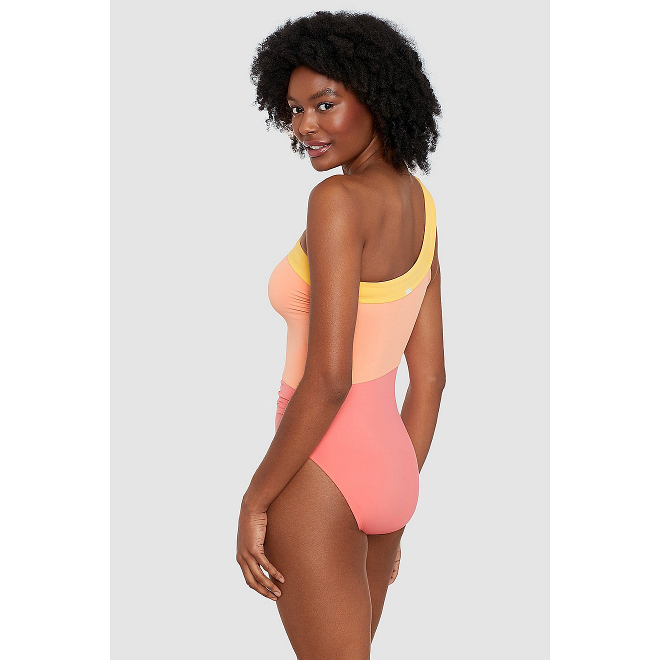 Freely Women's Block Party One Shoulder One-Piece Swimsuit                                                                       - view number 2