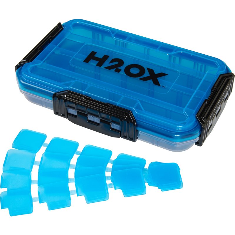 H2OX 3600 Waterproof Utility Box Gray/Blue - Tackle Utility Cases at Academy Sports