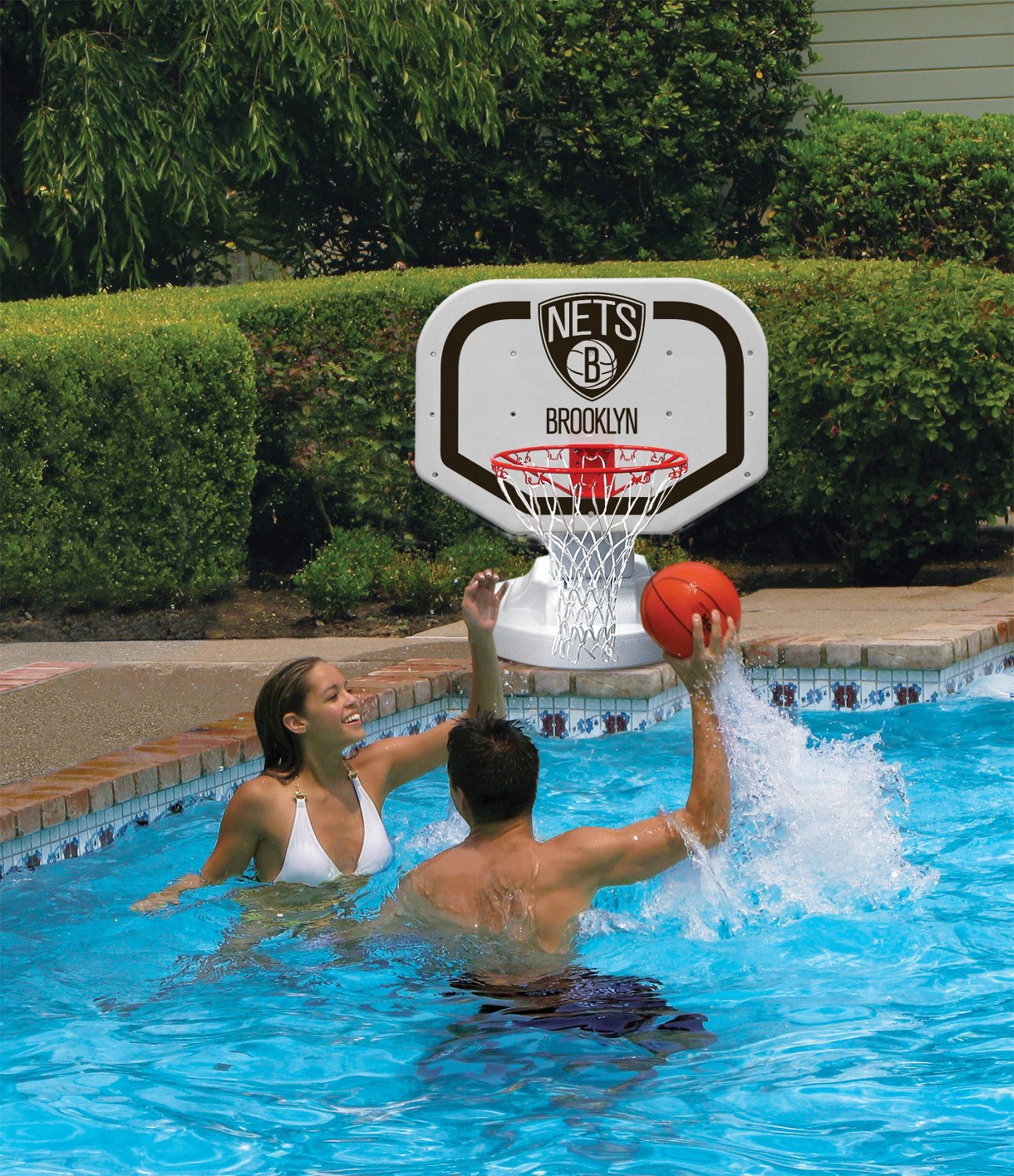 Poolmaster Brooklyn Nets NBA USA Competition-Style Poolside Basketball Game - view number 2