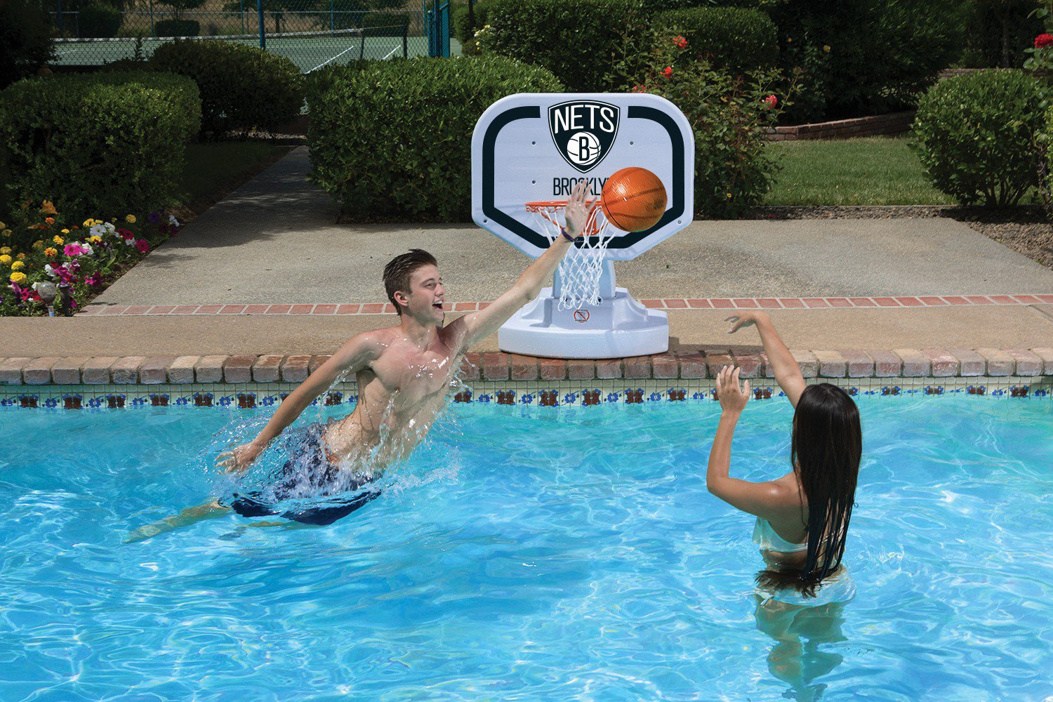 Poolmaster Brooklyn Nets NBA USA Competition-Style Poolside Basketball Game - view number 4
