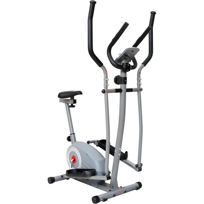 Sunny Health & Fitness Essential Interactive Series Seated Elliptical Trainer Grey - Steppers/Ellipticals at Academy Sports