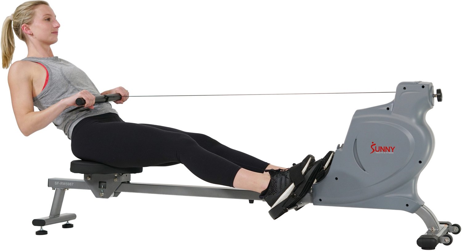 Sunny Health & Fitness Space Efficient Magnetic Rower                                                                            - view number 7
