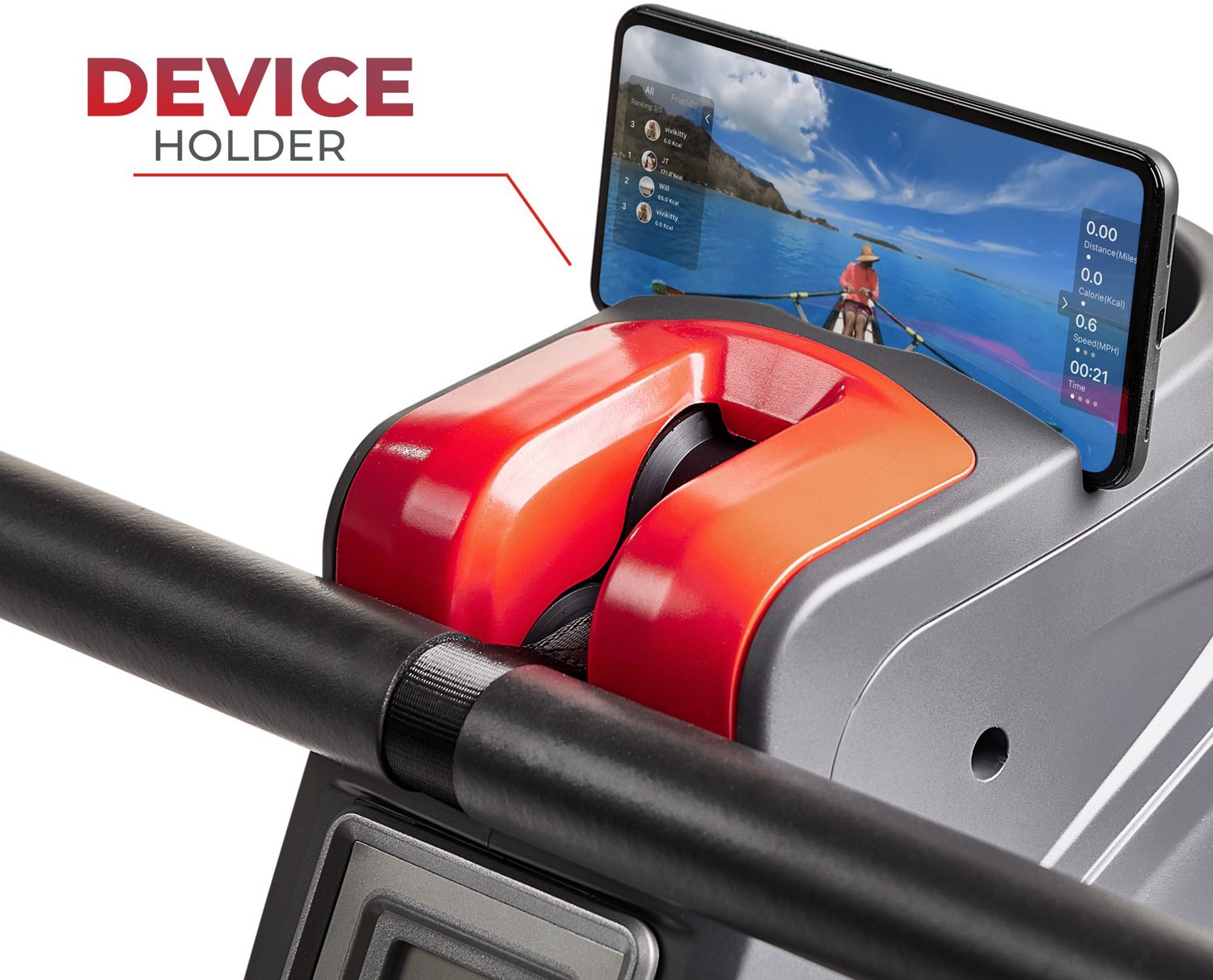 Sunny Health & Fitness Premium Magnetic Rowing Machine  - view number 5