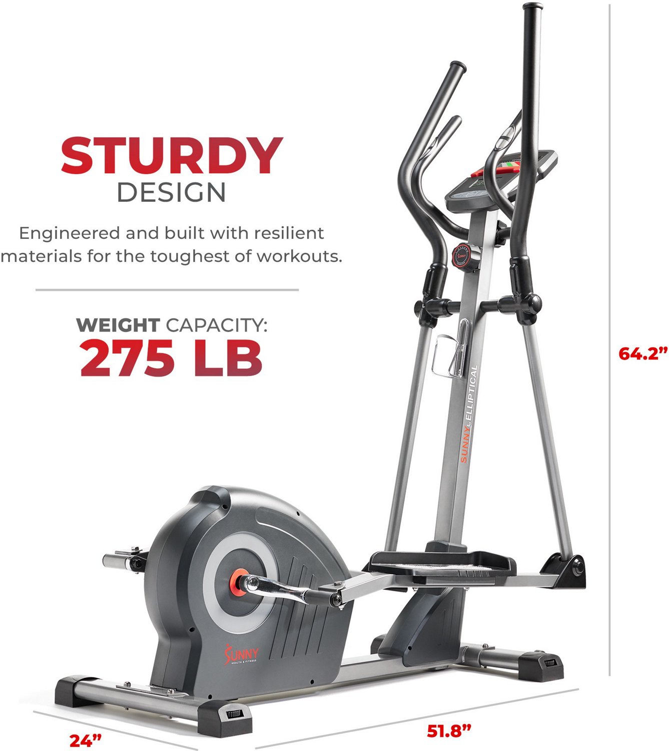 Sunny Health & Fitness Elite Interactive Series Smart Elliptical Trainer - view number 5