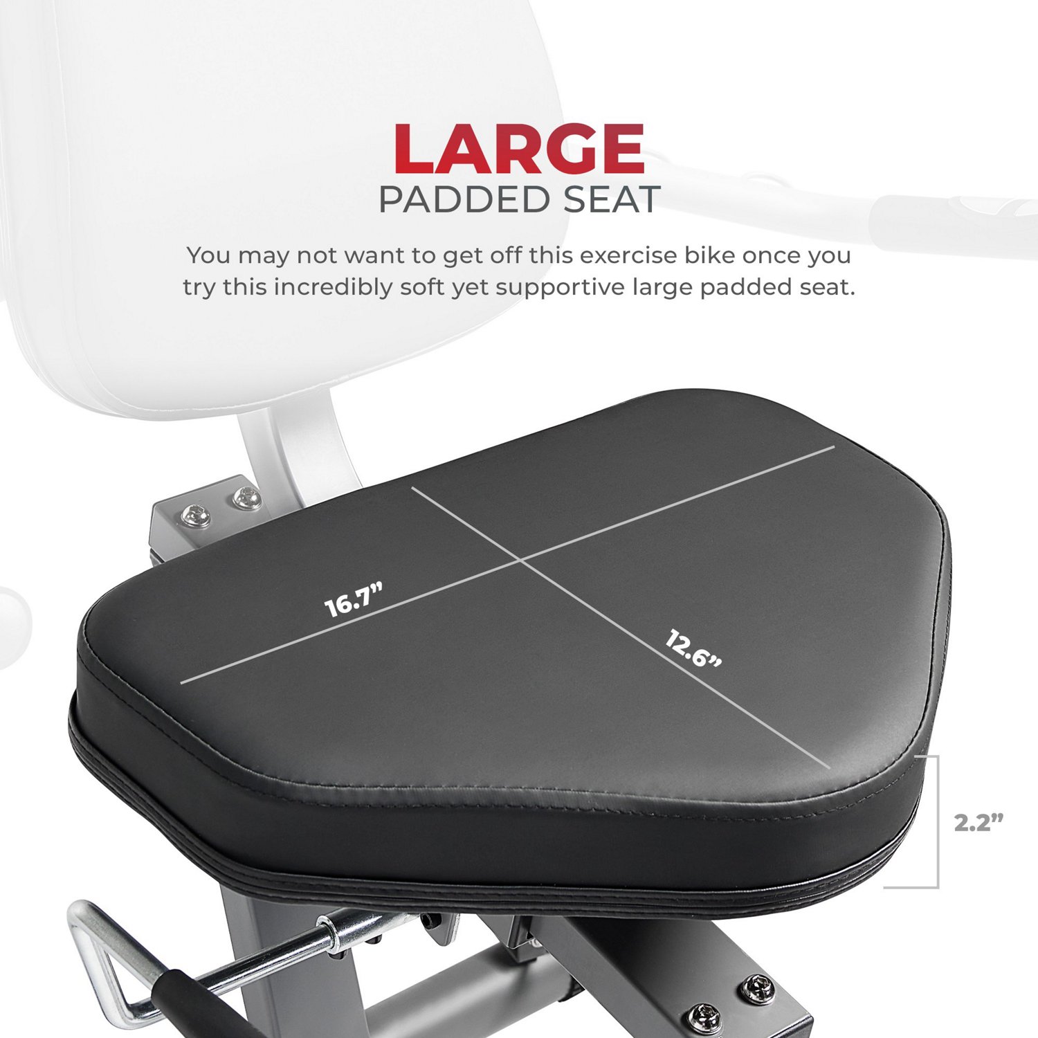 Sunny Health & Fitness Smart Performance Interactive Recumbent Exercise Bike - view number 5