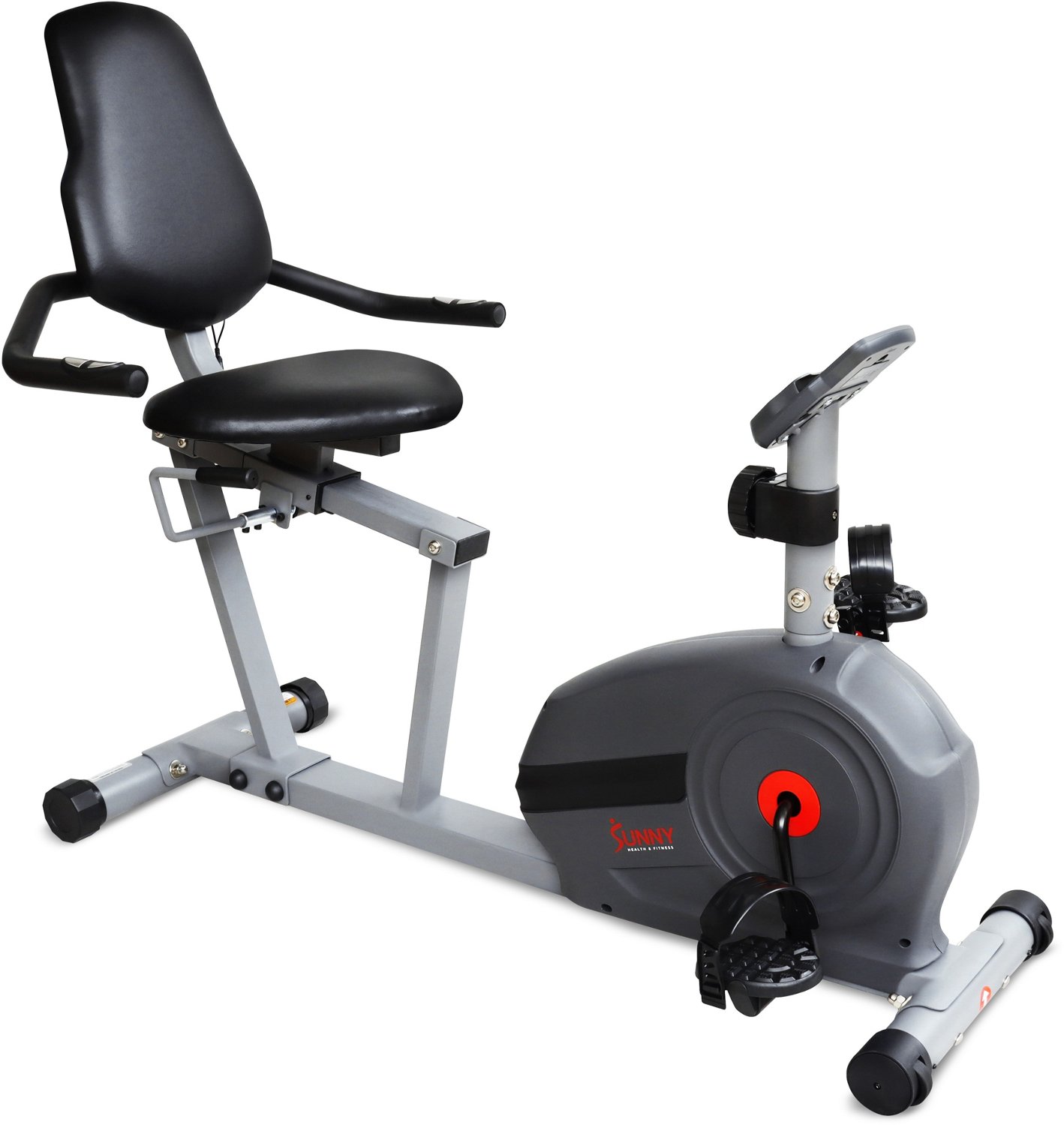 Sunny Health & Fitness Essential Series Magnetic Smart Recumbent Bike - view number 3