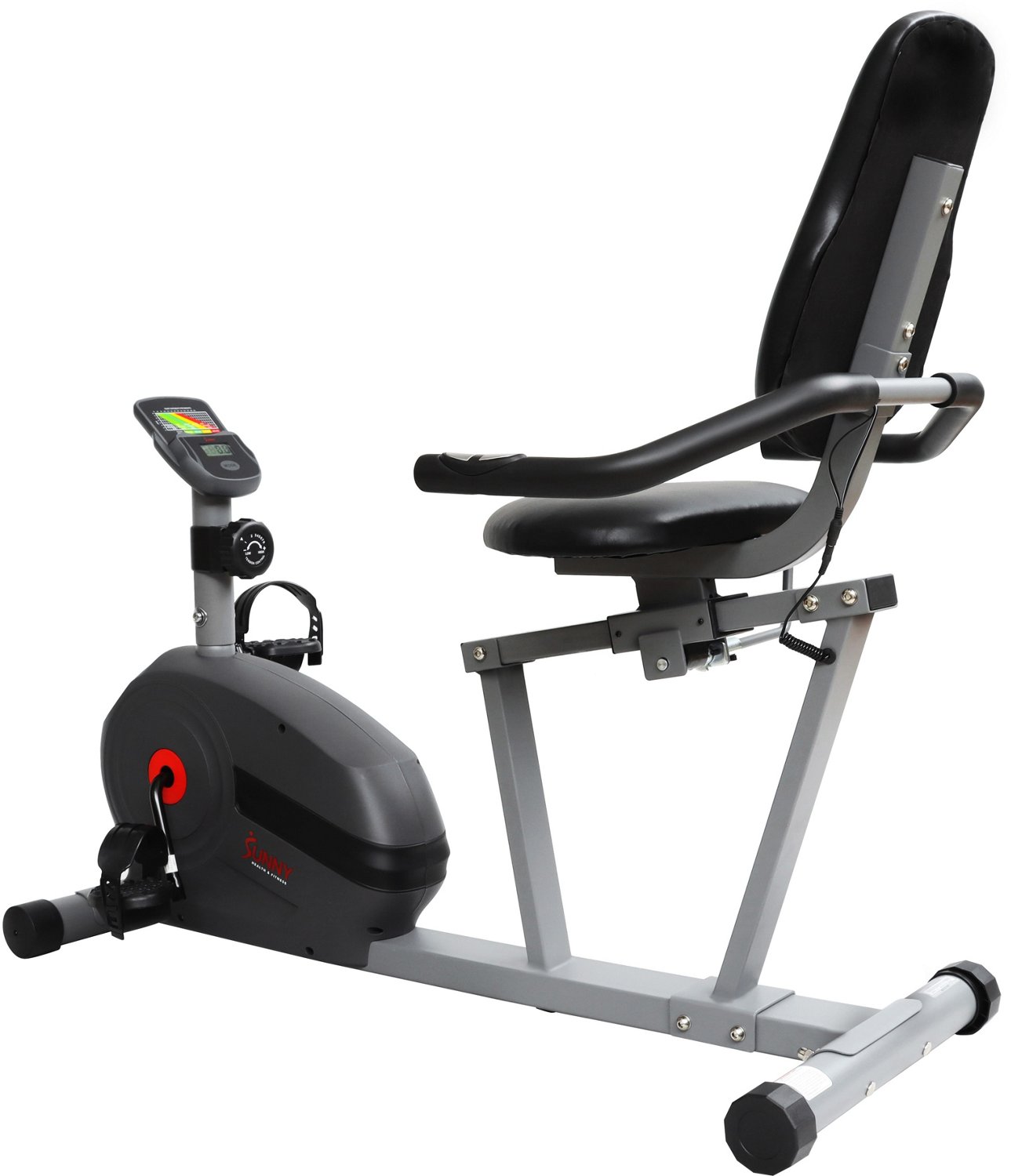 Sunny Health & Fitness Essential Series Magnetic Smart Recumbent Bike - view number 4