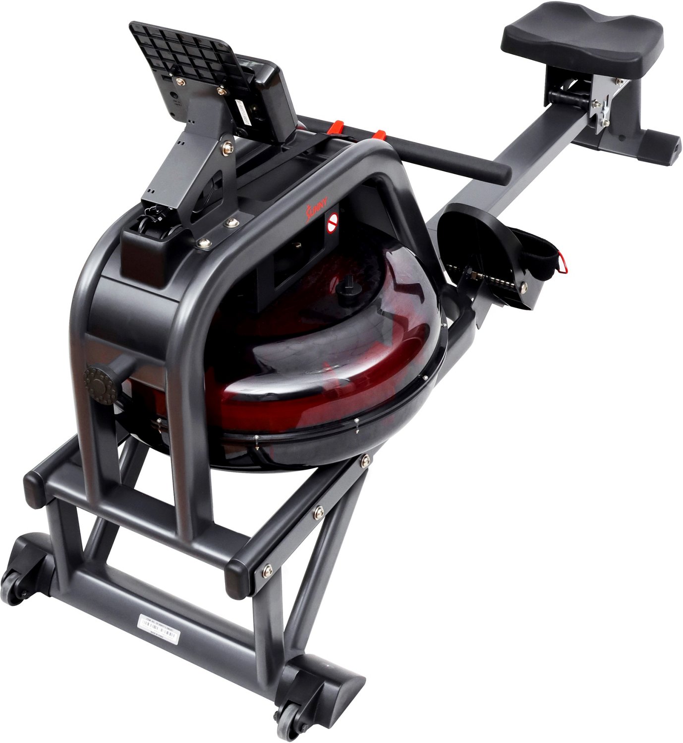 Sunny Health & Fitness Smart Obsidian Surge Water Rowing Machine Sunny Health & Fitness Smart Obsidian Surge Rowing Machine  - view number 3