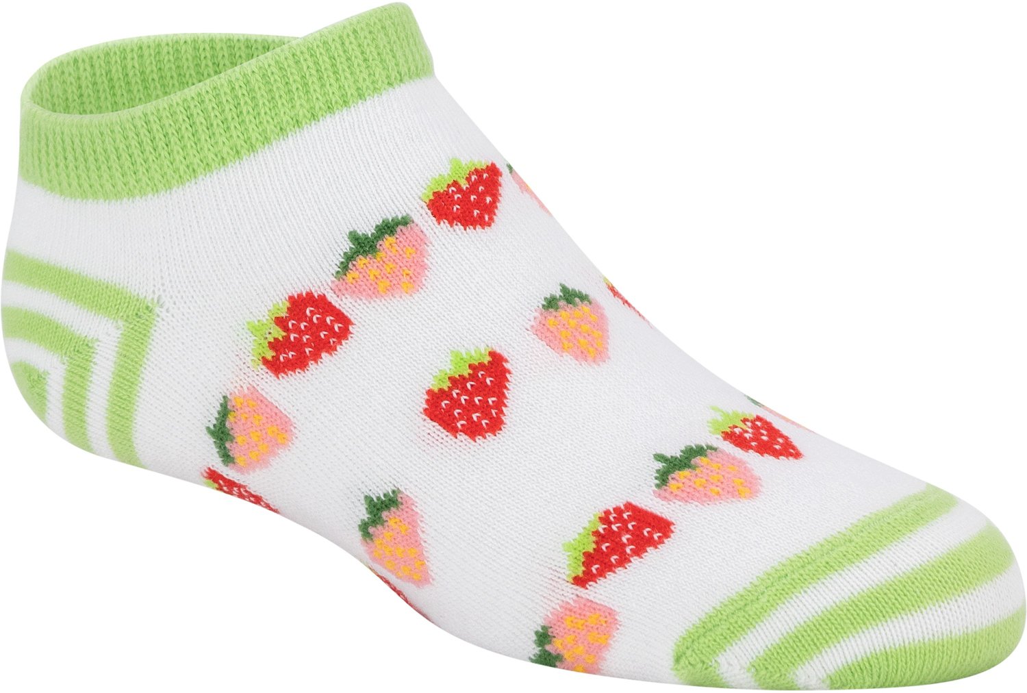 BCG Girls' Strawberry Shortcake No Show Socks 6 Pack                                                                             - view number 2