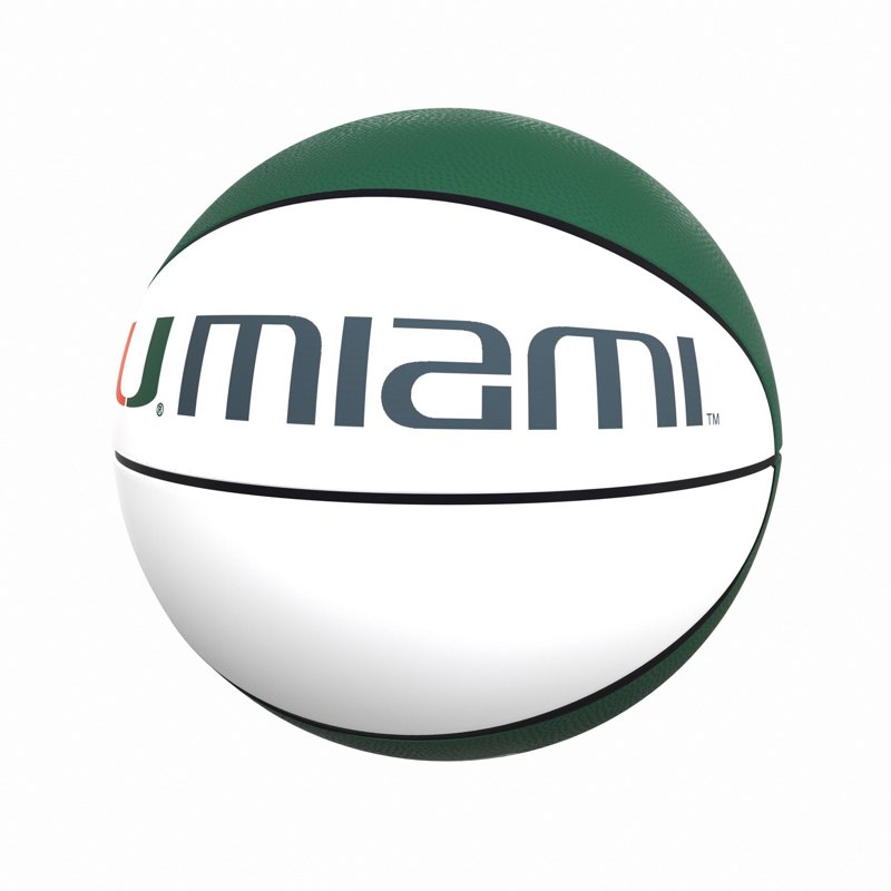 Logo Brands University of Miami Autograph Basketball Green Dark - NCAA Novelty at Academy Sports