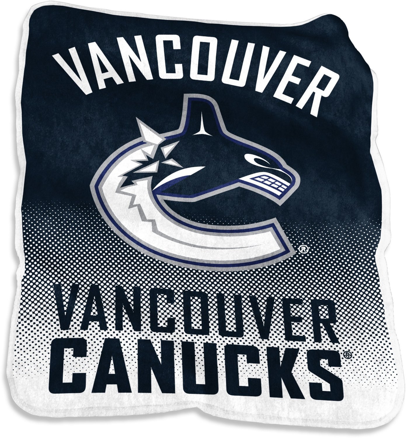 Logo Brands Vancouver Canucks 50 in x 60 in Raschel Throw Academy