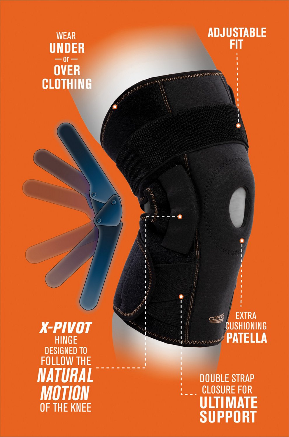 Copper Fit Natural Motion Knee Brace