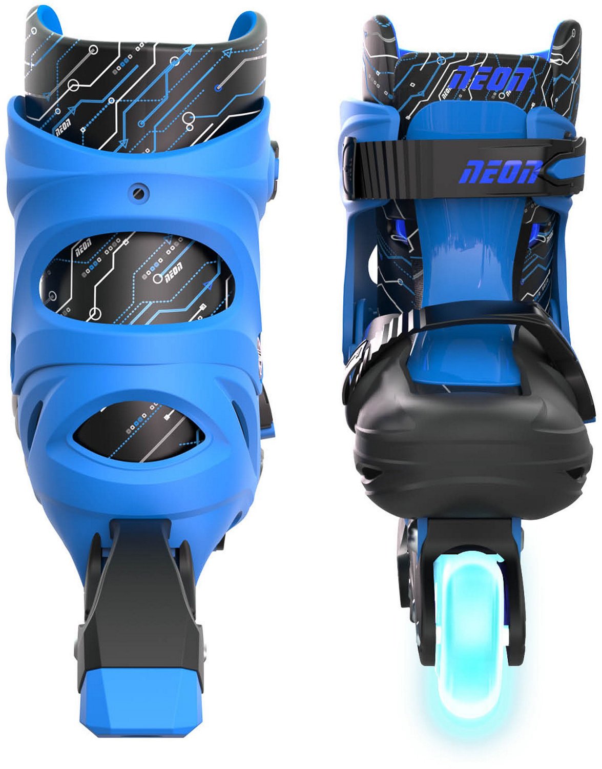 Yvolution Boys' Neon LED Adjustable In-Line Skates                                                                               - view number 2