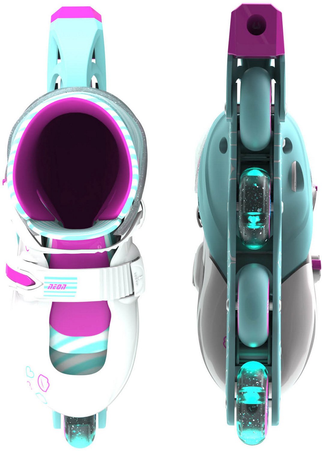 Yvolution Girls' Neon LED Adjustable In-Line Skates - view number 3