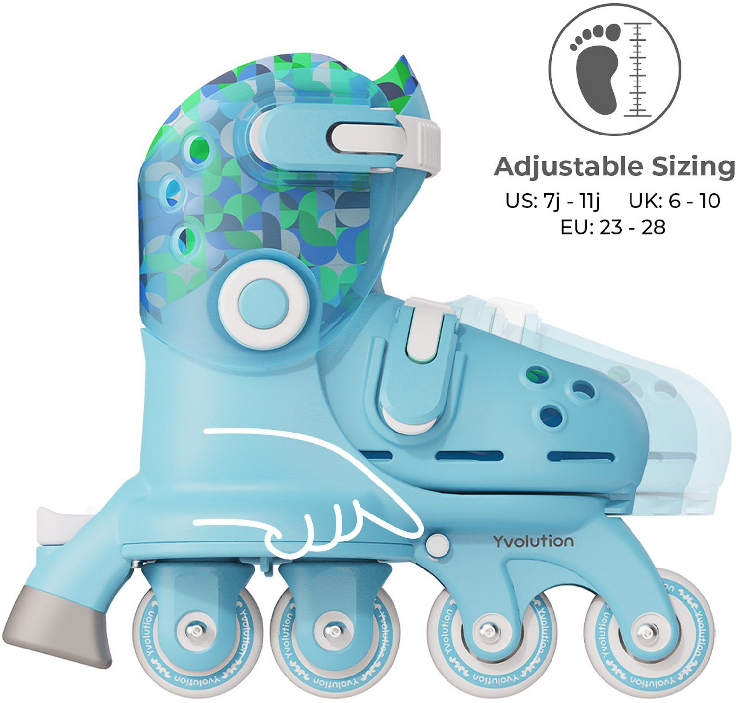 Yvolution Kids' Twista Adjustable Skates - view number 3