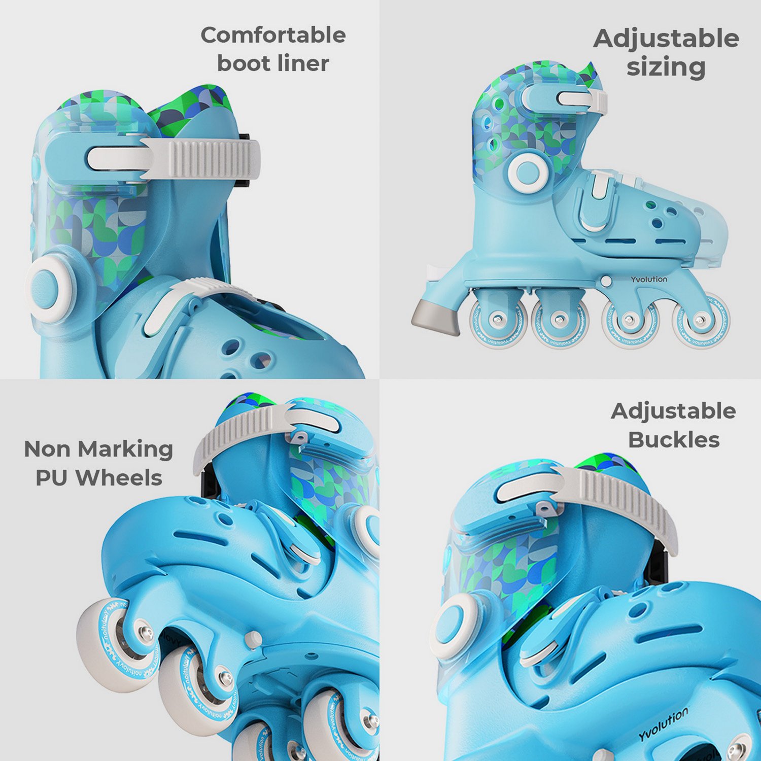 Yvolution Kids' Twista Adjustable Skates - view number 5