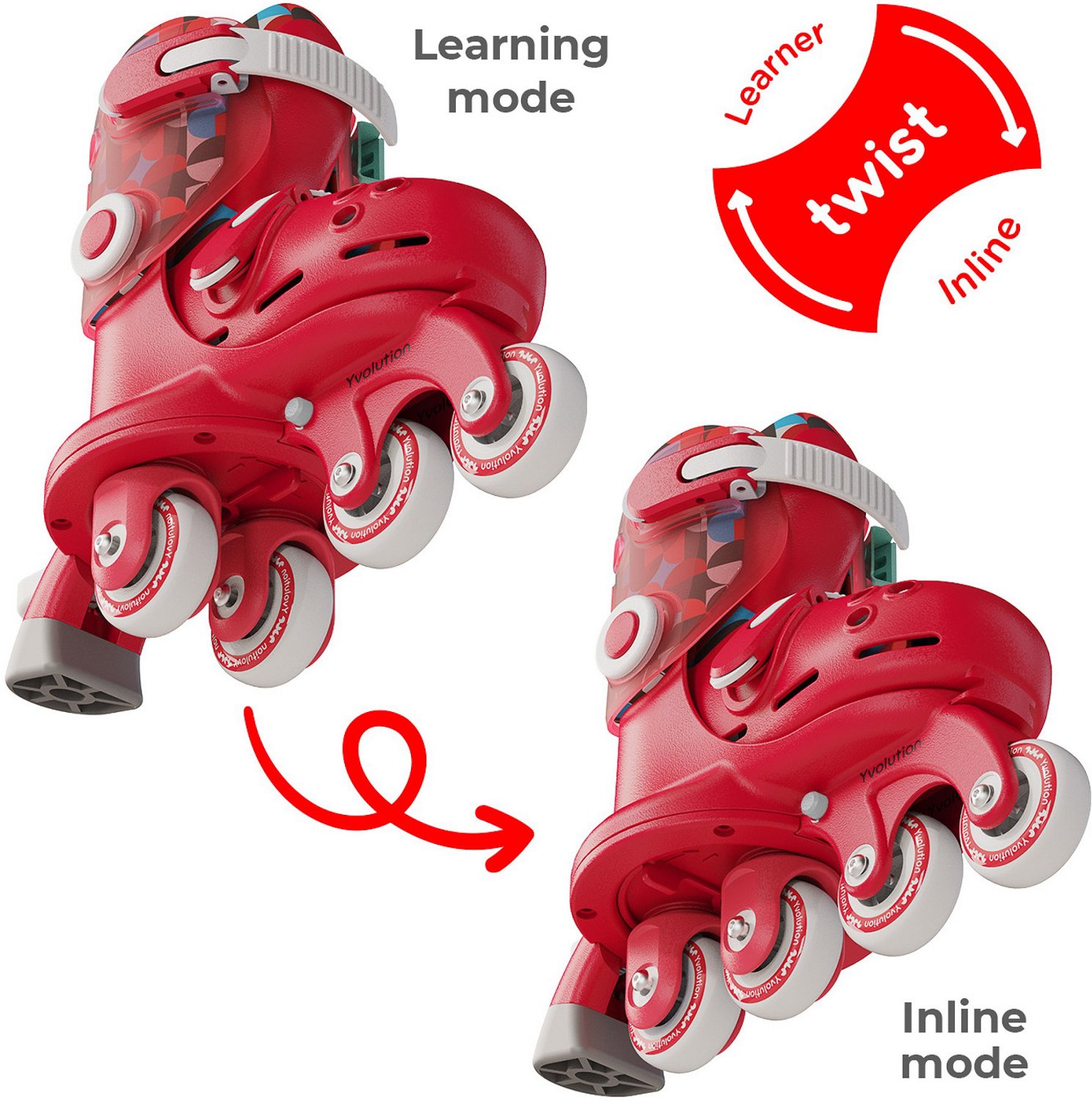 Yvolution Kids' Twista Adjustable Skates - view number 2