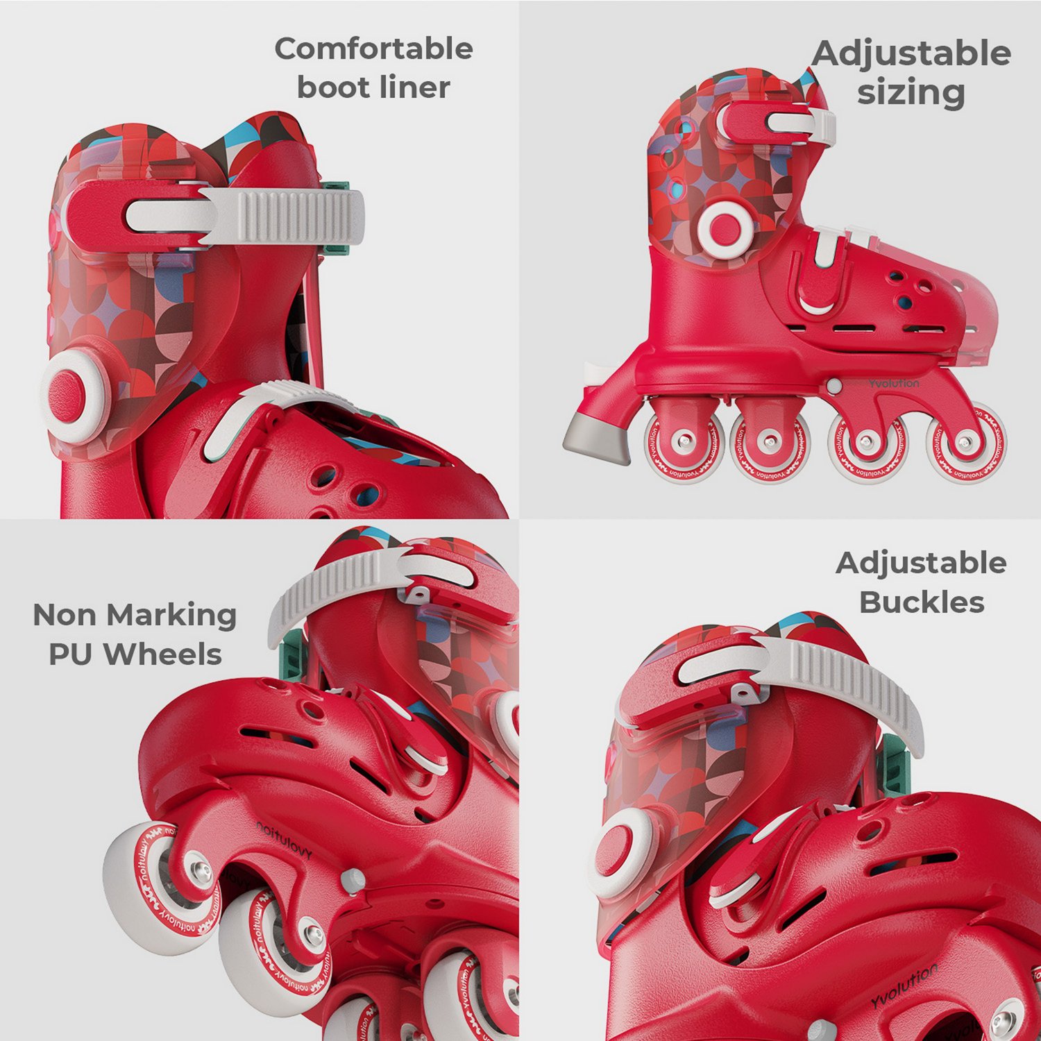 Yvolution Kids' Twista Adjustable Skates - view number 3