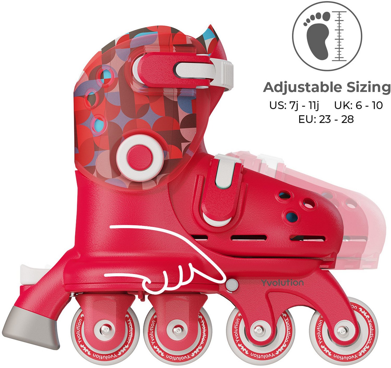 Yvolution Kids' Twista Adjustable Skates - view number 4