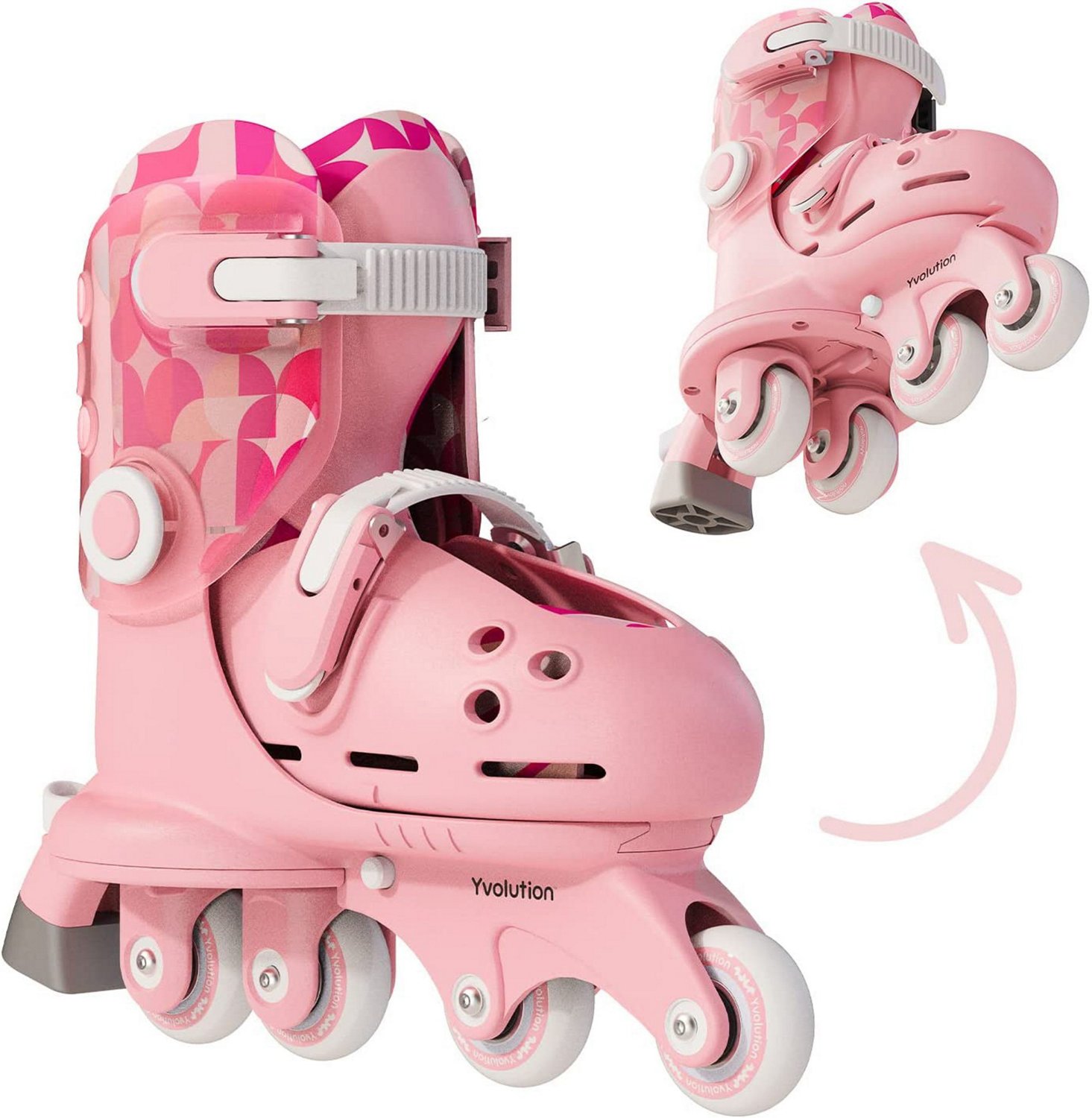 Yvolution Girls' Twista 2-in 1 Adjustable Inline Skates - view number 1