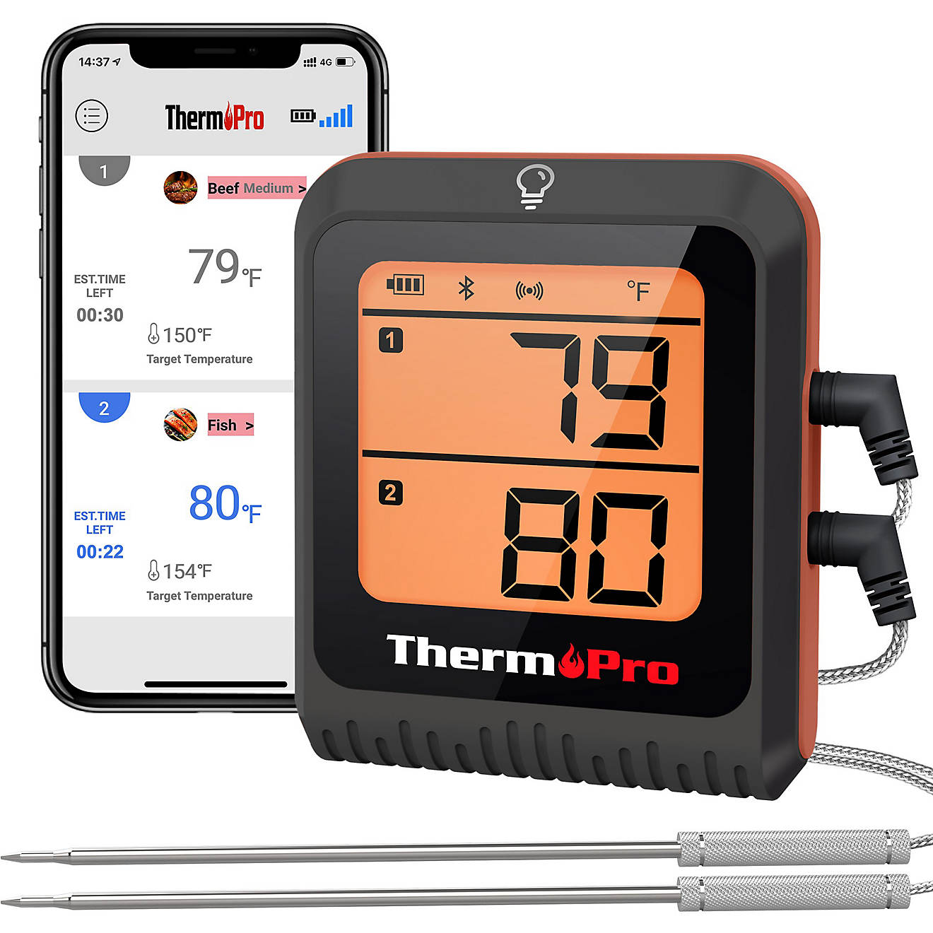ThermoPro Smart Bluetooth Meat Thermometer w/ Dual Probe                                                                         - view number 1