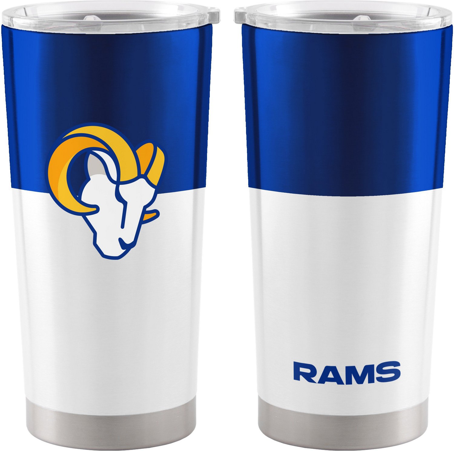 Logo Brands Los Angeles Rams 20 oz Colorblock Stainless Tumbler                                                                  - view number 1